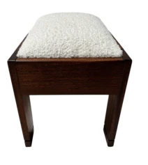 Art Deco Modernist Stool by J.A. Muntendam for L.O.V. Oosterbeek, 1920s